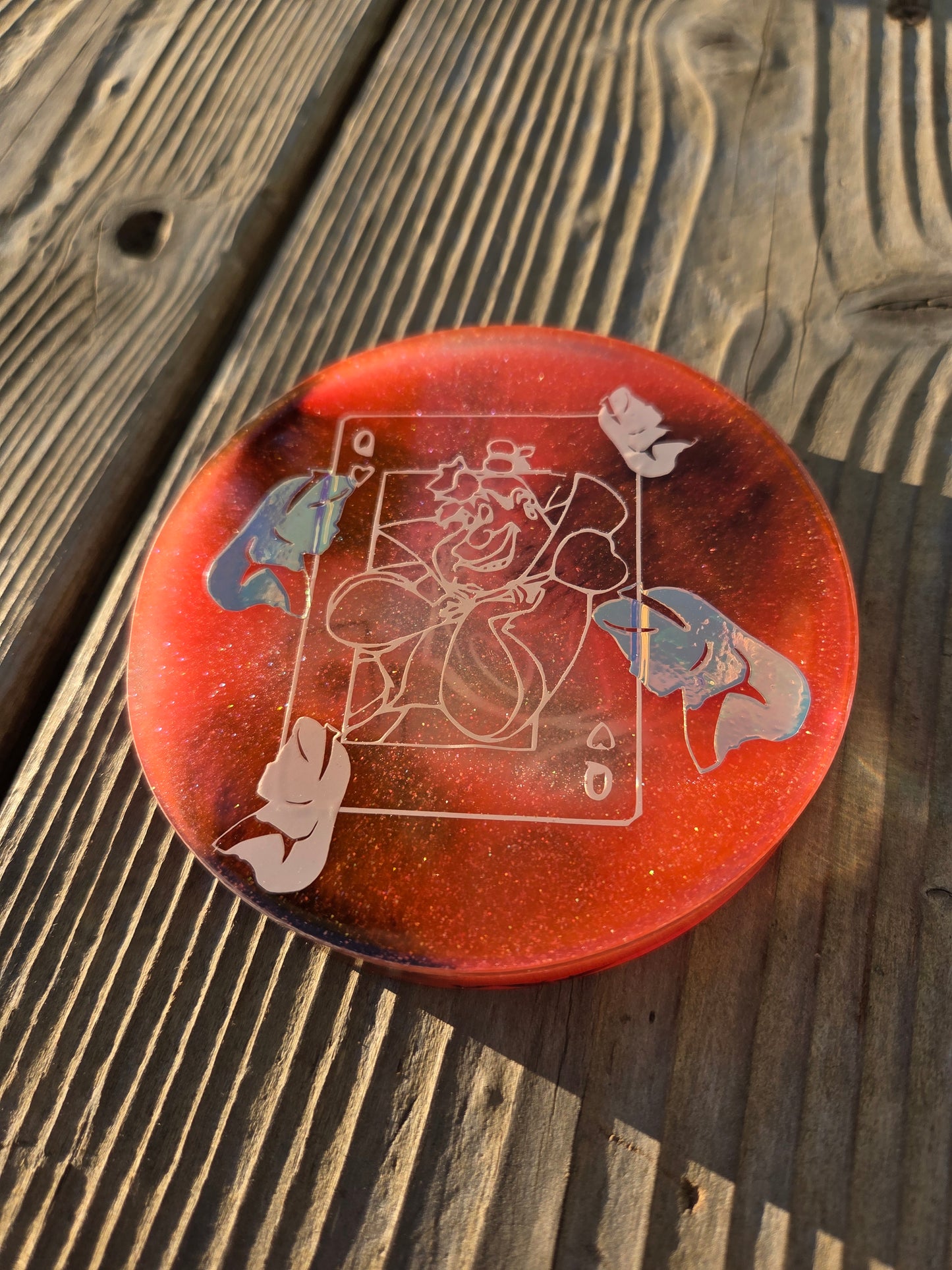 OFF WITH THEIR HEADS! Alice in Wonderland X Red Queen X White Rabbit X Double Sided X Glow in the Dark