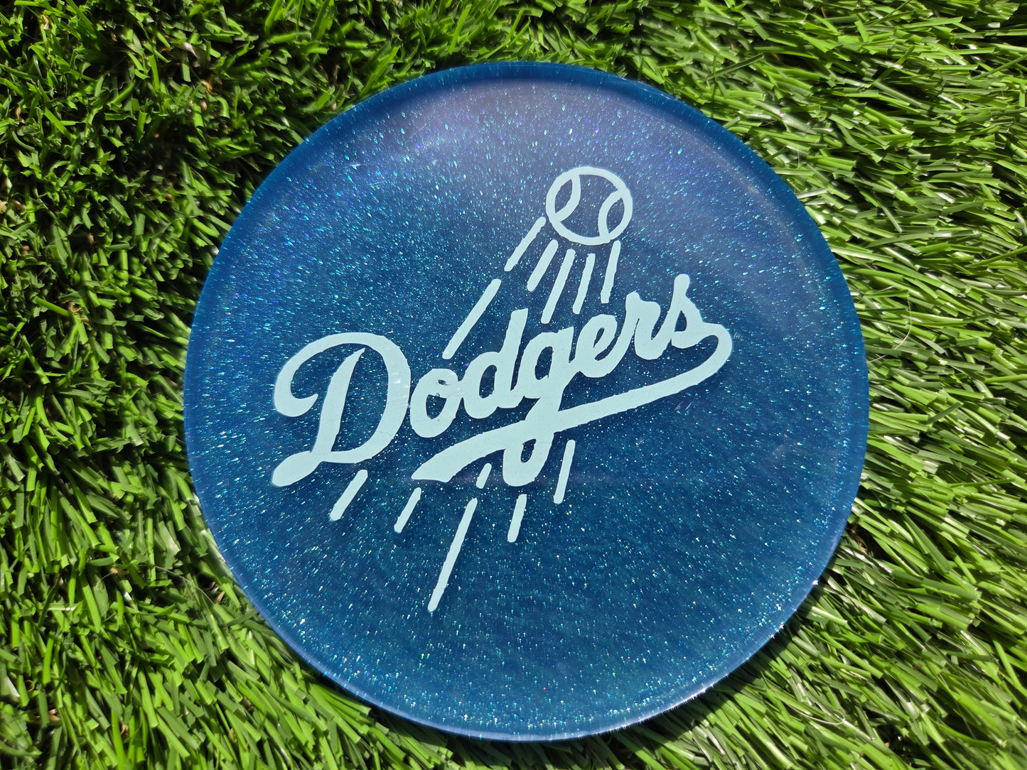 Dodgers Baby Blue Double Glow Large Mini
