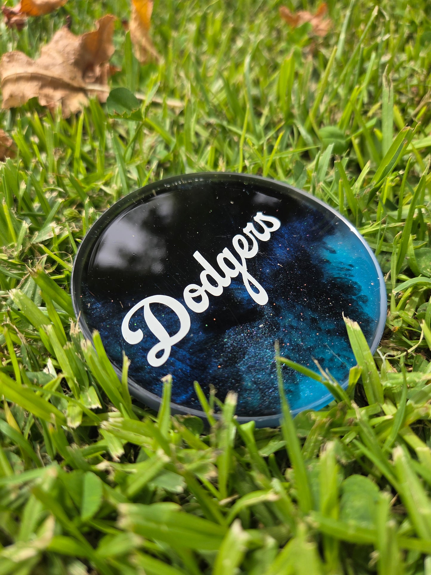 Black n Blue Dodgers Glow Mini