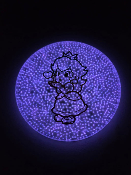Lite Brite Princess Peach / Glow in the Dark.
