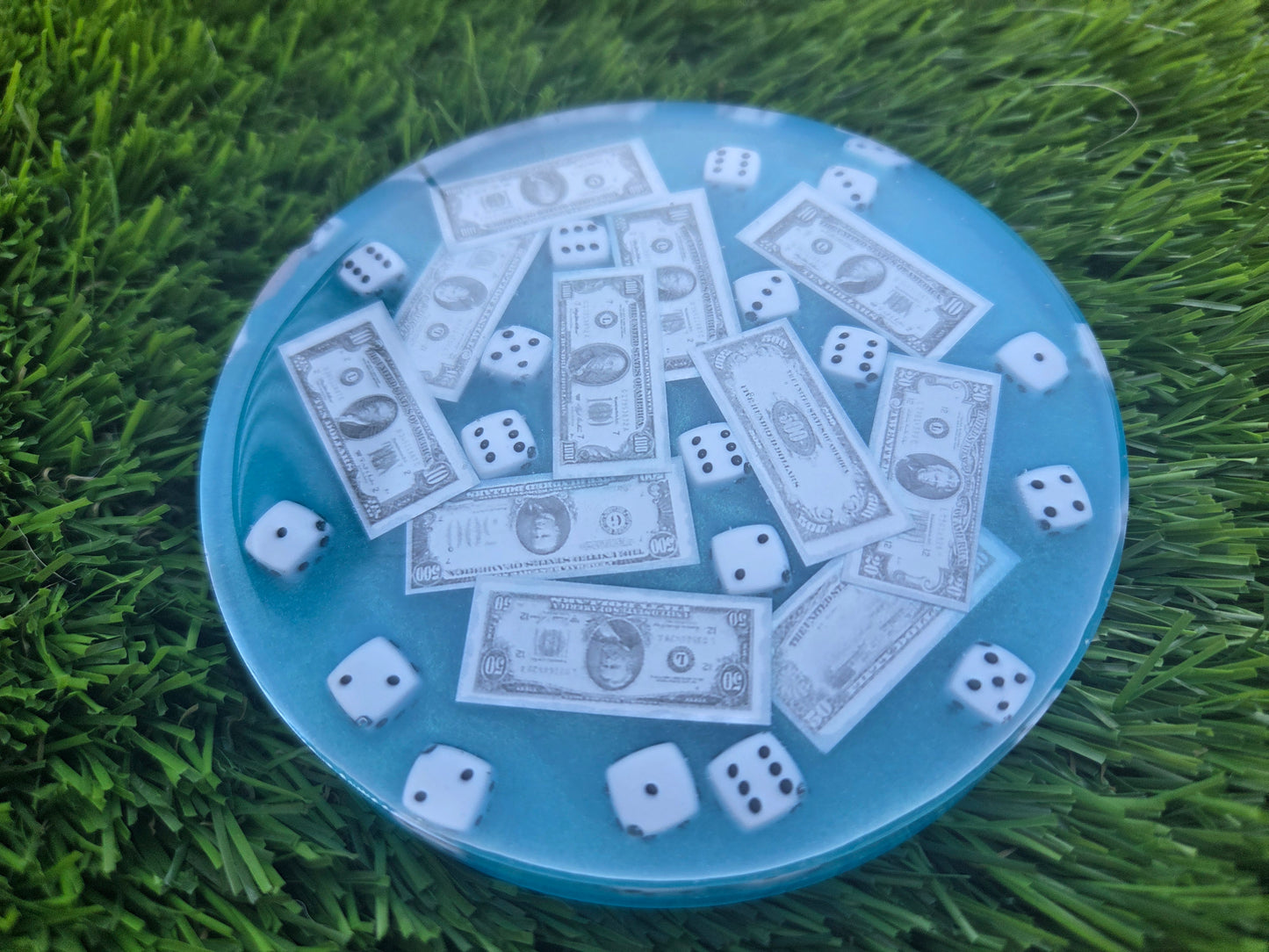Cash N Dice Super Glow Large Blue Mini
