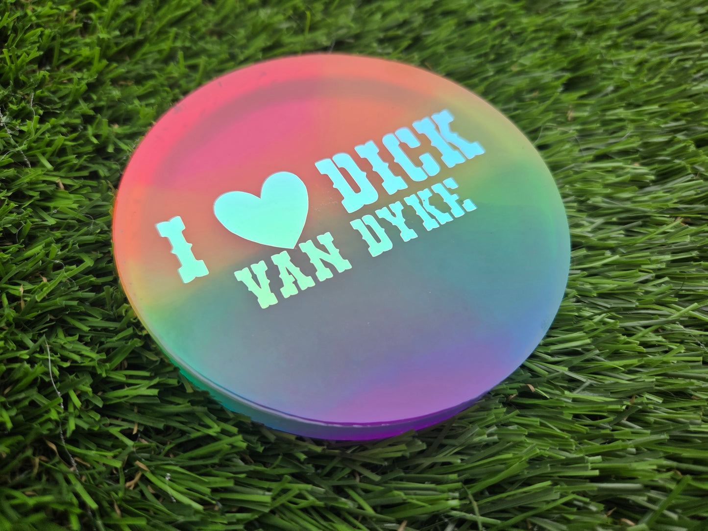 I Heart Dick Van Dyke Rainbow Super Glow Medium Mini