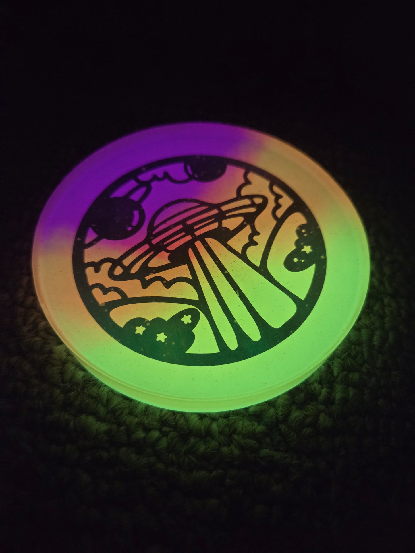 UFO Sunburst / Glow in the Dark / Mini