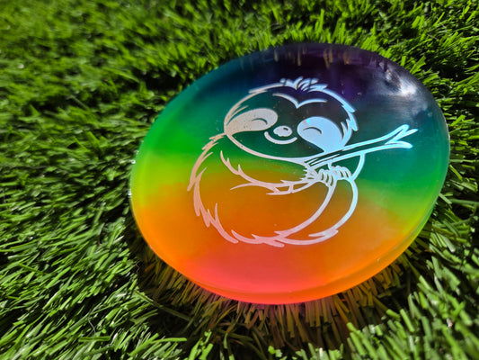 Happy Sloth Super Glow Rainbow Medium Mini