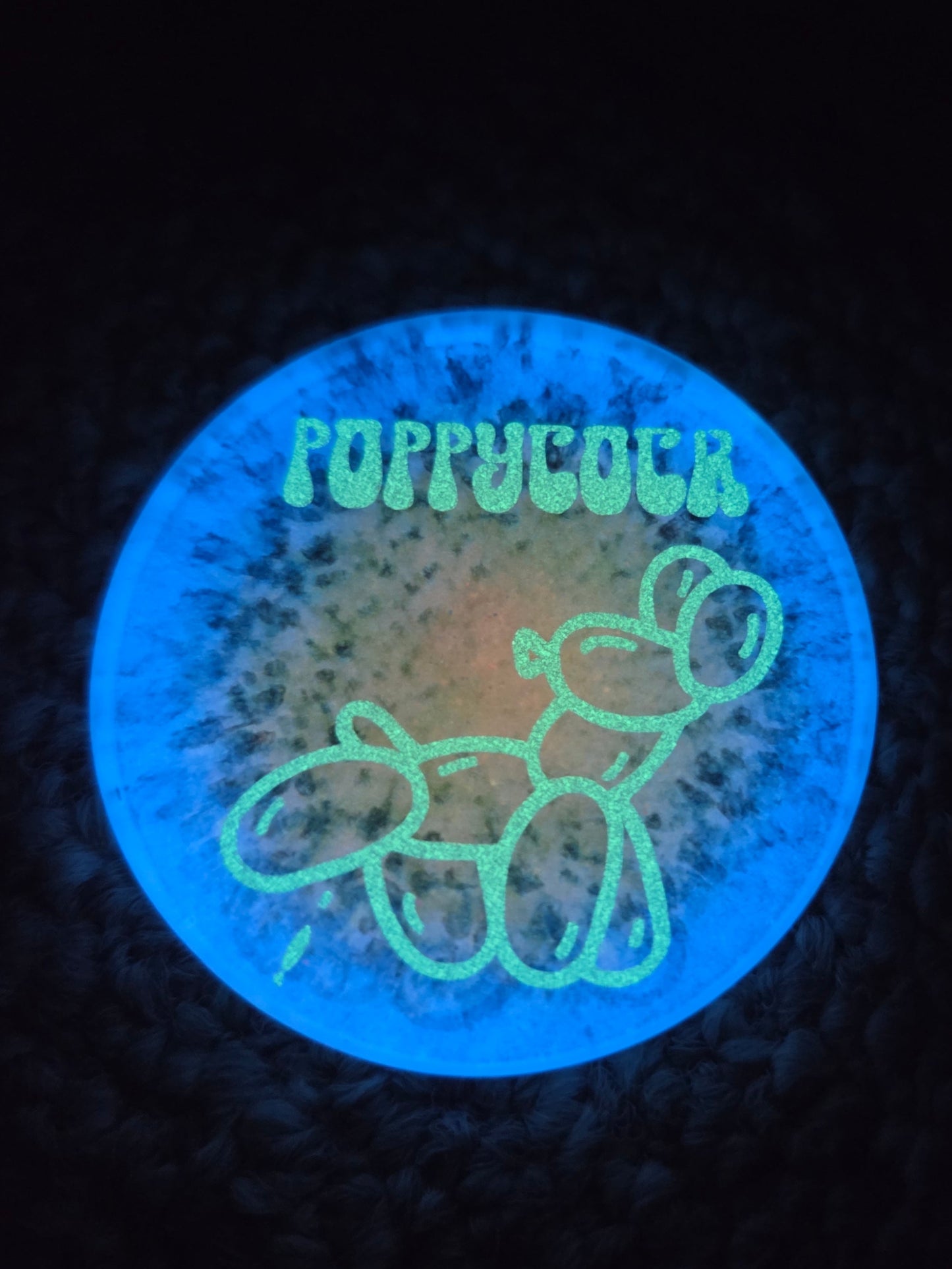 Poppycock Balloon Peeing Animal Glow Double Sided Micro Mini