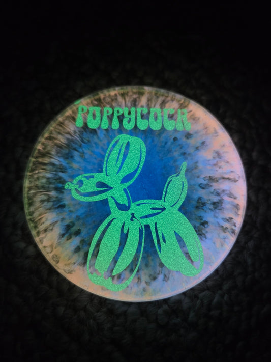 Poppycock Black Balloon Animal Double Sided Mini Mini