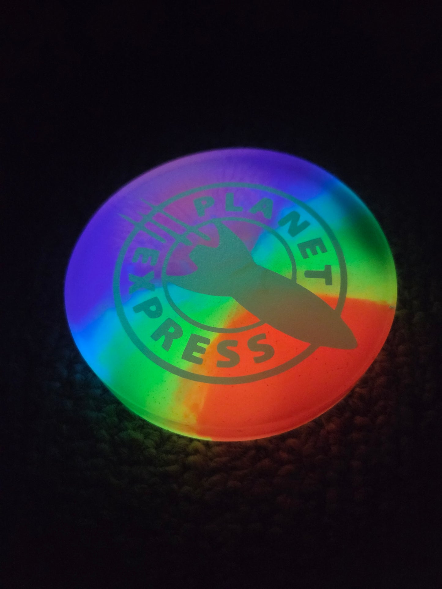 Planet Express / Super Glow / Mini / Coaster / DEFECT***vinyl Read DESCRIPTION