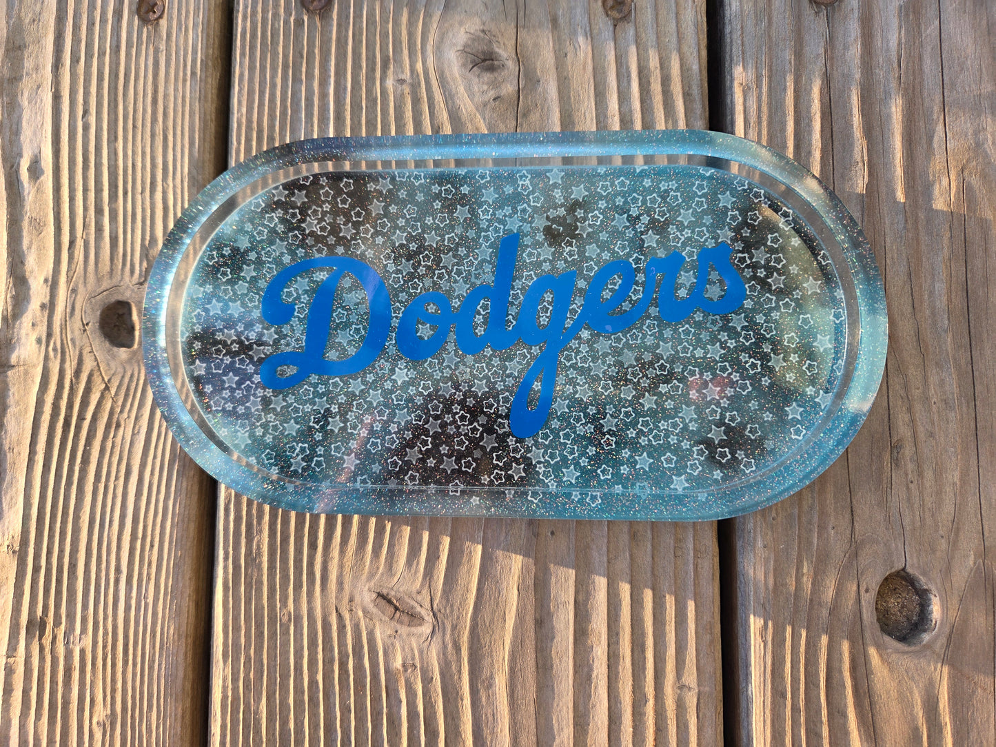 Dodgers Starry Galaxy Glow Tray