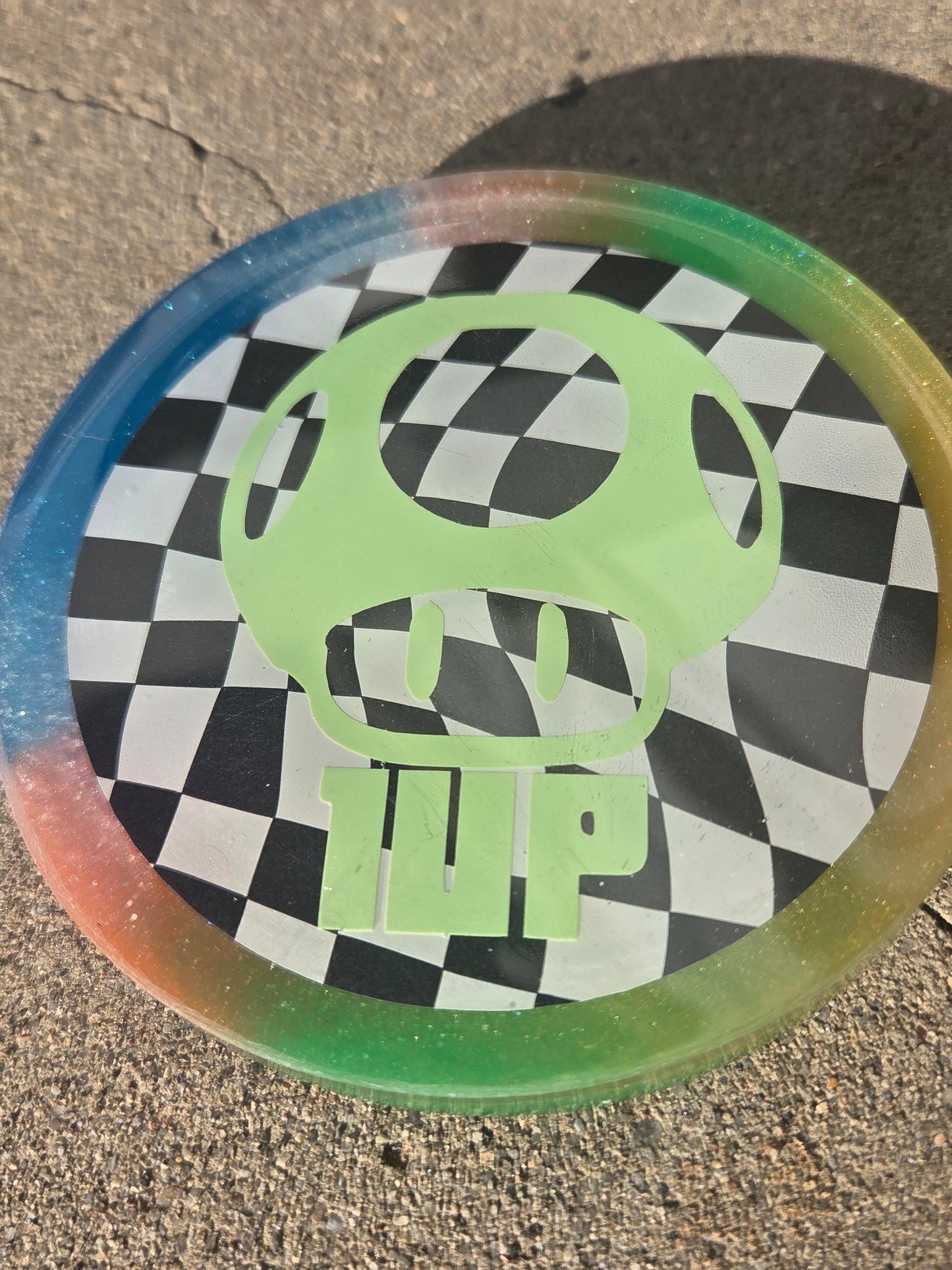 ONE UP Super Mario Bros/ Double Sided /Glow in the Dark