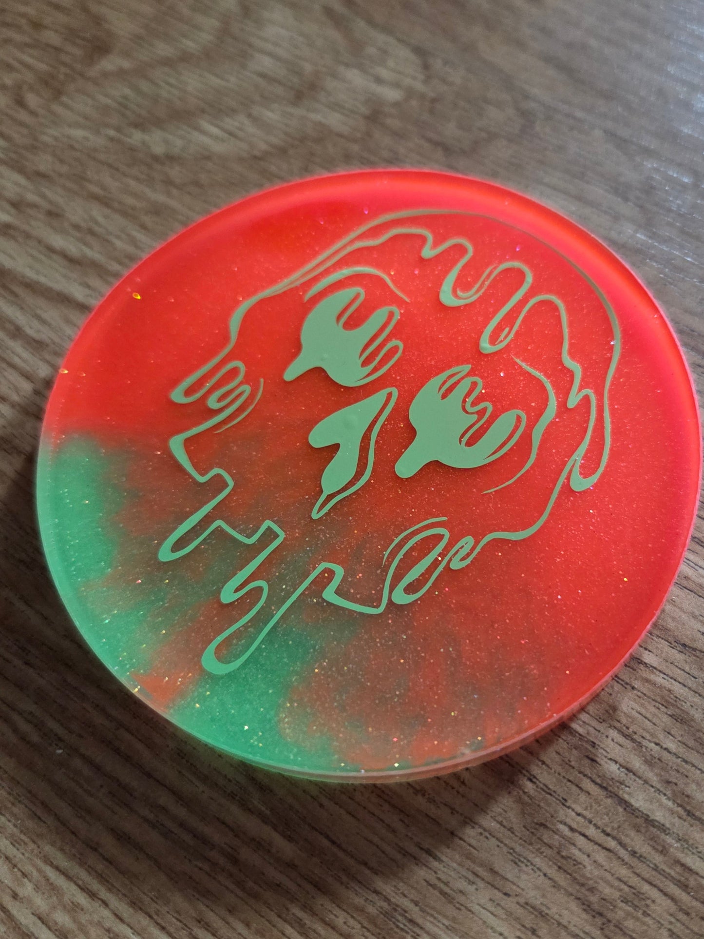 Poisoned Candied Apple / Glow / Mini / Coaster
