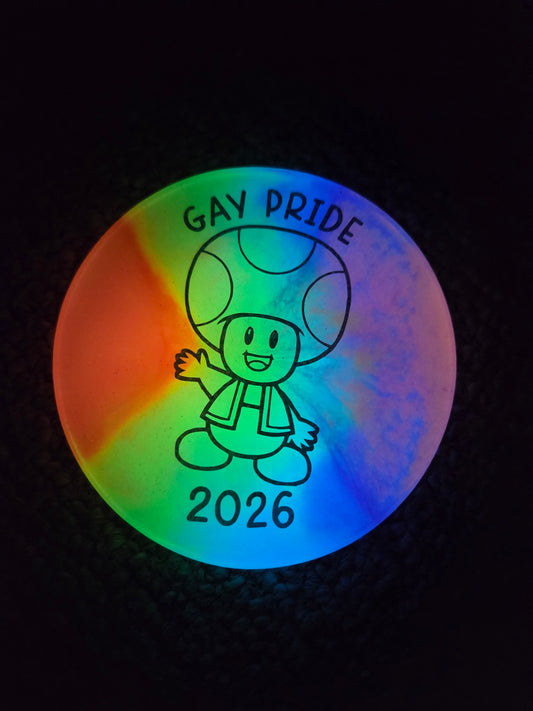 Rainbow Nintendo Pride 2026 / Double Sided Glow in the Dark Mini