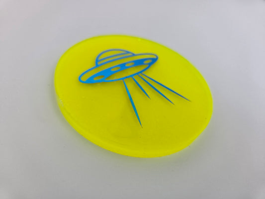 UFO Glow in the Dark Coaster/Disc Golf Marker